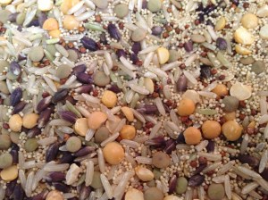 Pot o grains and legumes