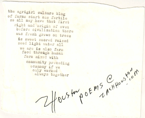 Typewriter Poetry at the Market